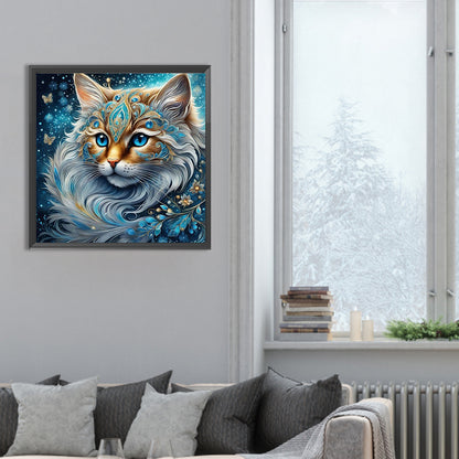 Diamond Painting - Full Round - gem cat (30*30CM)