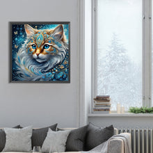 Load image into Gallery viewer, Diamond Painting - Full Round - gem cat (30*30CM)
