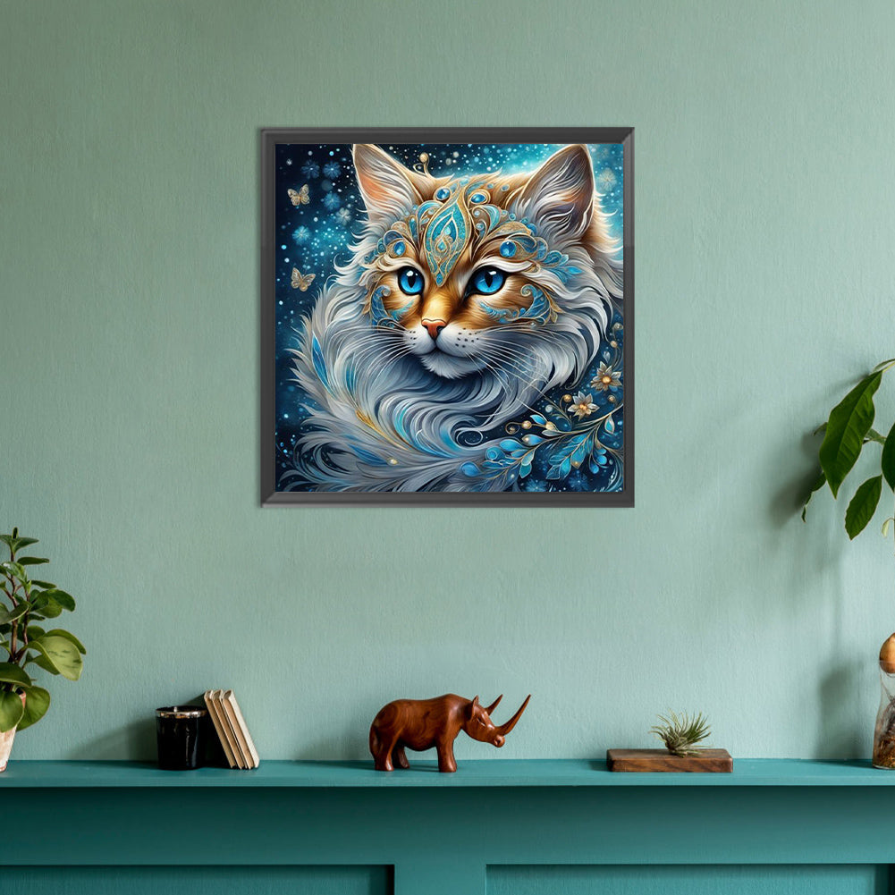 Diamond Painting - Full Round - gem cat (30*30CM)