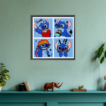 Load image into Gallery viewer, Diamond Painting - Full Round - Stitch four-frame comics (30*30CM)
