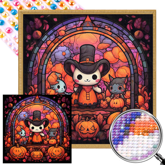AB Diamond Painting - Full Round - pumpkin party (40*40CM)