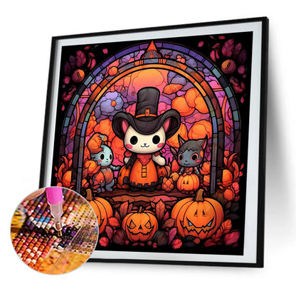 AB Diamond Painting - Full Round - pumpkin party (40*40CM)