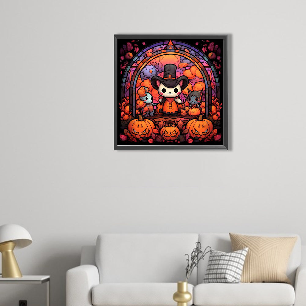 AB Diamond Painting - Full Round - pumpkin party (40*40CM)