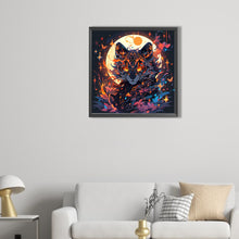 Load image into Gallery viewer, AB Diamond Painting - Full Round - Tiger under the moon (40*40CM)
