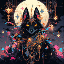 Load image into Gallery viewer, AB Diamond Painting - Full Round - wolf under the moon (40*40CM)
