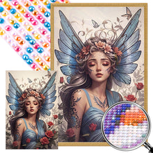 Load image into Gallery viewer, AB Diamond Painting - Full Round - butterfly girl (40*60CM)
