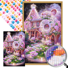Load image into Gallery viewer, AB Diamond Painting - Full Round - pink flower room (40*65CM)
