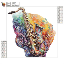 Load image into Gallery viewer, Diamond Painting - Partial Special Shaped - color musical instruments (30*30CM)
