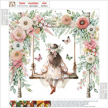 Load image into Gallery viewer, Diamond Painting - Partial Special Shaped - flower girl (30*30CM)
