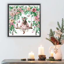 Load image into Gallery viewer, Diamond Painting - Partial Special Shaped - flower girl (30*30CM)
