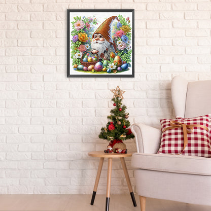Diamond Painting - Partial Special Shaped - Easter Garden Gnome (30*30CM)