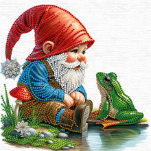 Load image into Gallery viewer, Diamond Painting - Partial Special Shaped - Easter Garden Gnome (30*30CM)
