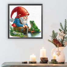 Load image into Gallery viewer, Diamond Painting - Partial Special Shaped - Easter Garden Gnome (30*30CM)

