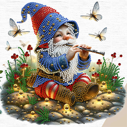 Diamond Painting - Partial Special Shaped - Easter Garden Gnome (30*30CM)