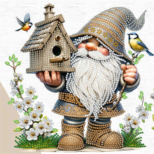 Load image into Gallery viewer, Diamond Painting - Partial Special Shaped - Easter Garden Gnome (30*30CM)
