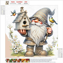 Load image into Gallery viewer, Diamond Painting - Partial Special Shaped - Easter Garden Gnome (30*30CM)
