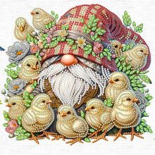 Load image into Gallery viewer, Diamond Painting - Partial Special Shaped - Easter Garden Gnome (30*30CM)
