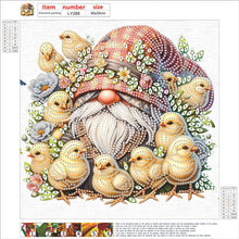 Load image into Gallery viewer, Diamond Painting - Partial Special Shaped - Easter Garden Gnome (30*30CM)
