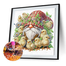 Load image into Gallery viewer, Diamond Painting - Partial Special Shaped - Easter Garden Gnome (30*30CM)
