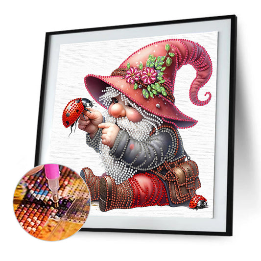 Diamond Painting - Partial Special Shaped - Easter Garden Gnome (30*30CM)