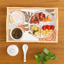 Load image into Gallery viewer, Diamond Painting Dinning Table Tray with Handle for Serving Food (Abstract Leaf)
