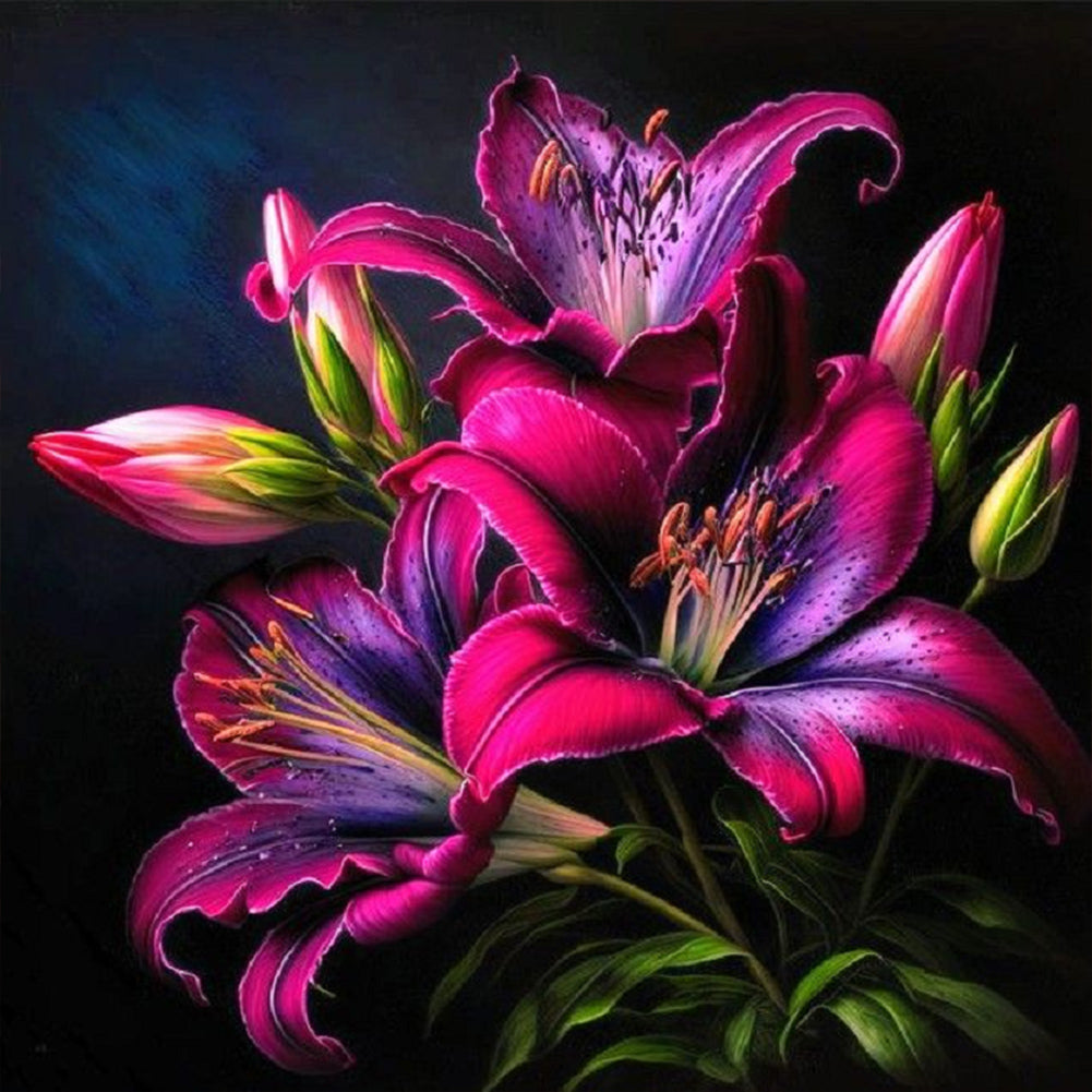Diamond Painting - Full Round - lily (30*30CM)
