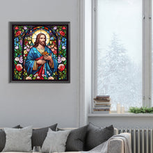 Load image into Gallery viewer, Diamond Painting - Full Round - glass art jesus (30*30CM)
