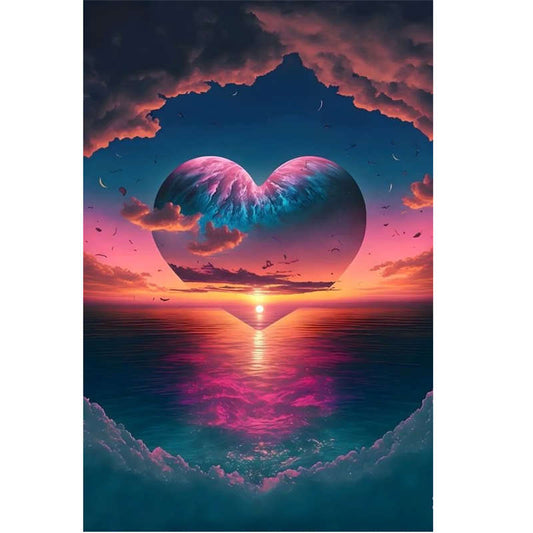 Diamond Painting - Full Square - seaside love (30*40CM)