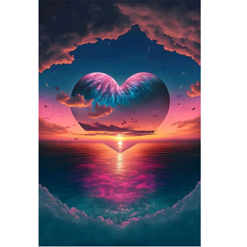 Diamond Painting - Full Square - seaside love (30*40CM)