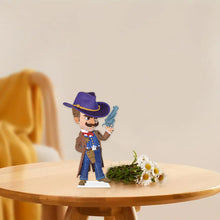 Load image into Gallery viewer, Acrylic Cowboy DIY Diamond Painting Tabletop Ornament Kit for Home Office Decor
