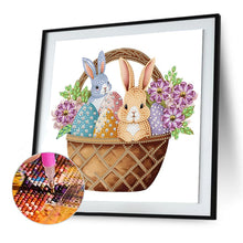 Load image into Gallery viewer, Diamond Painting - Partial Special Shaped - Basket bouquet with Easter eggs (30*30CM)
