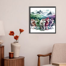 Load image into Gallery viewer, Diamond Painting - Full Round - snow wolf (30*30CM)
