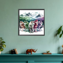Load image into Gallery viewer, Diamond Painting - Full Round - snow wolf (30*30CM)
