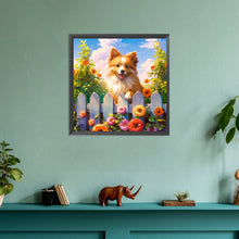 Load image into Gallery viewer, Diamond Painting - Full Round - garden puppy (30*30CM)
