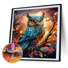 Load image into Gallery viewer, AB Diamond Painting - Full Round - owl on tree branch (40*40CM)
