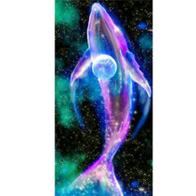 Load image into Gallery viewer, AB Diamond Painting - Full Round - starry sky whale (40*80CM)
