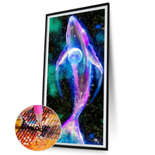 Load image into Gallery viewer, AB Diamond Painting - Full Round - starry sky whale (40*80CM)
