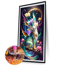 Load image into Gallery viewer, AB Diamond Painting - Full Round - Flower mythical beast (40*70CM)
