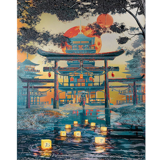Diamond Painting - Full Round - ancient gate (40*50CM)