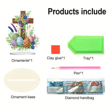 Load image into Gallery viewer, Cross Easter Egg Diamond Painting Tabletop Ornament Kit for Home Office Decor
