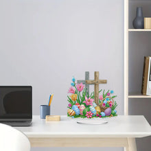 Load image into Gallery viewer, Cross Easter Egg Diamond Painting Tabletop Ornament Kit for Home Office Decor
