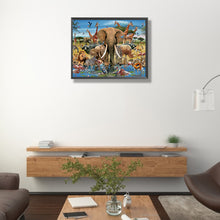 Load image into Gallery viewer, Diamond Painting - Full Square - tropical animals (50*40CM)
