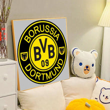 Load image into Gallery viewer, Diamond Painting - Full Round - Borussia Dortmund football club logo (40*40CM)
