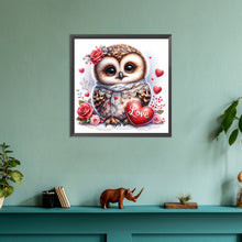 Load image into Gallery viewer, Diamond Painting - Full Round - love flower owl (30*30CM)
