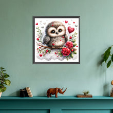 Load image into Gallery viewer, Diamond Painting - Full Round - love flower owl (30*30CM)
