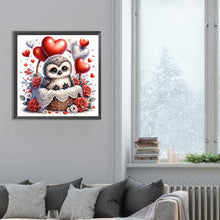 Load image into Gallery viewer, Diamond Painting - Full Round - love flower owl (30*30CM)
