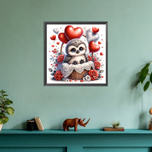 Load image into Gallery viewer, Diamond Painting - Full Round - love flower owl (30*30CM)
