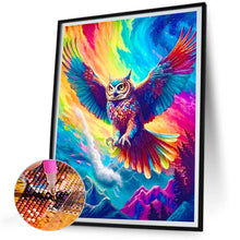 Load image into Gallery viewer, Diamond Painting - Full Round - Soaring colorful owl (30*40CM)
