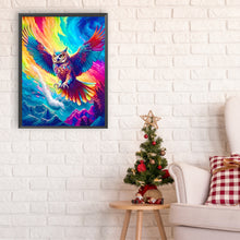 Load image into Gallery viewer, Diamond Painting - Full Round - Soaring colorful owl (30*40CM)
