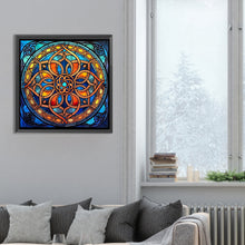 Load image into Gallery viewer, Diamond Painting - Full Round - glass art mandala flowers (30*30CM)
